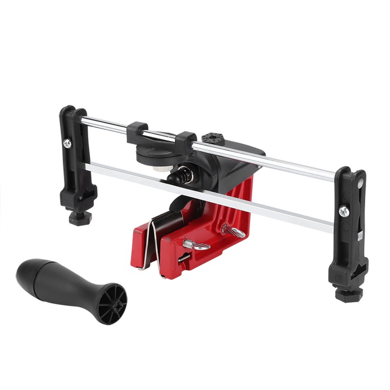 Portable Chainsaw Saw Chain Filing Guide Tool Metal Bar Mounted