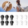300pcs Cord Locks, Ball Shape Single Hole Plastic Spring Clip