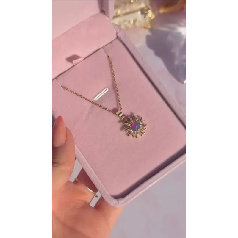 Collar Rapunzel Giratorio De Plata Mujer Opalo Kyra