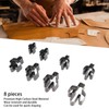 8pcs Leather Shape Punch Cutter Mold High Carbon Steel Hollow