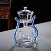 RORA Lazy Kungfu Glass Tea Set Semi Automatic Drip Rotating