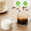 Mfacoy 2 Pack Measuring Cups, 75ML Espresso Cups with Handle,