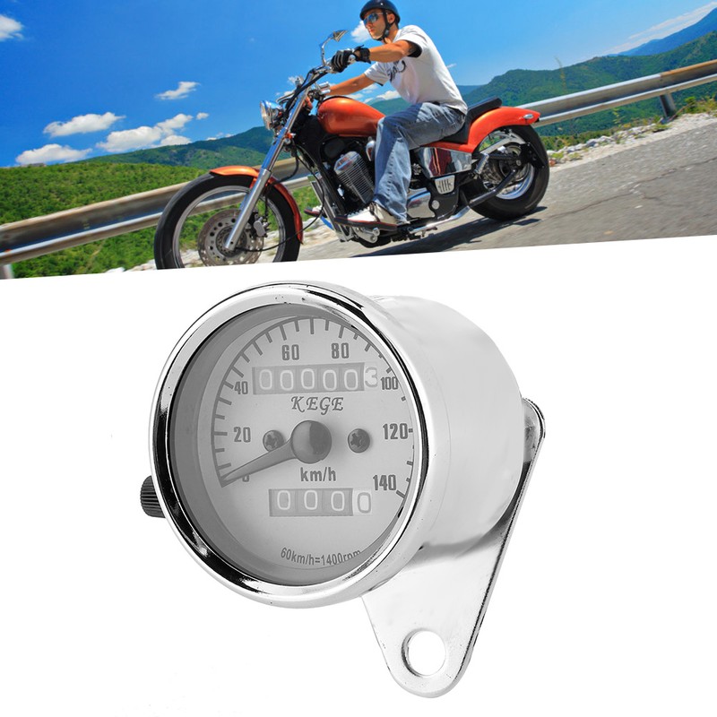 Universal Motorcycle Speedometer Odometer 12V Night Viewing Meter Kilometer Table