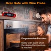 Sourcingbay クッキング温度計 料理用 デュアルプローブ 調理用温度計 調理器具 デジタル 速読 スティック温度計 警報アラームが付き
