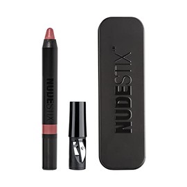 Nudestix Intense Matte Lip + Cheek Pencil – 3-in-1 Long-Wear Matte Lipstick, Lip Liner & Blush Stick | Waterproof, Vegan, Preservative-Free | Soft Blu