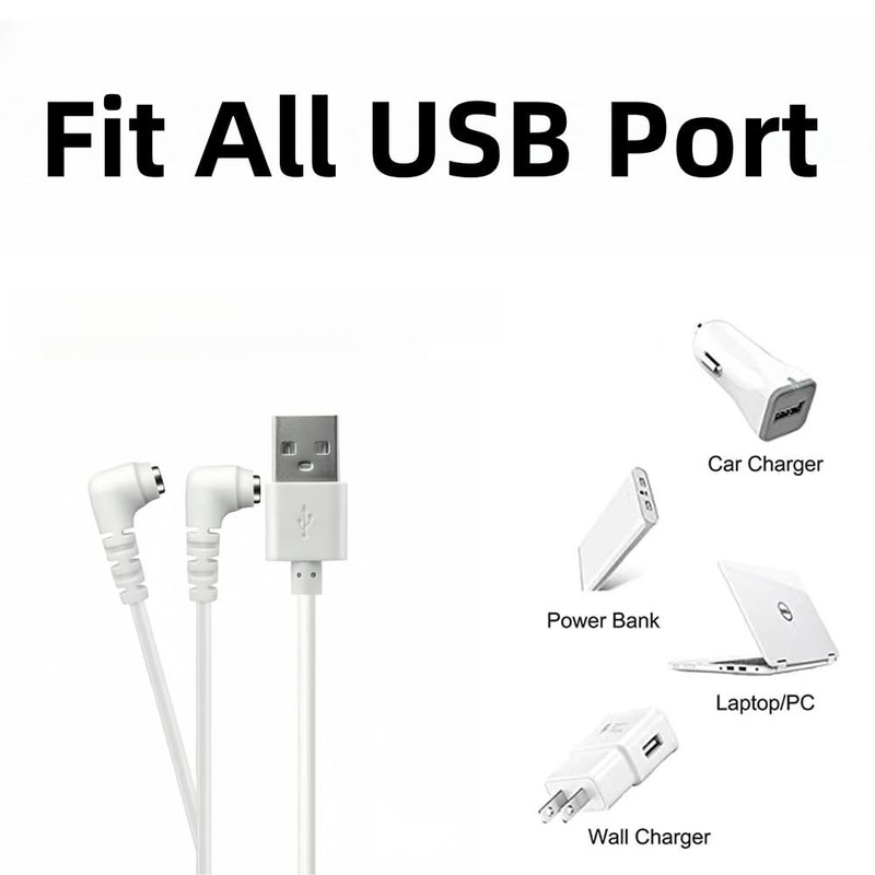 BFZDYQL Magnetic Universal USB Fast Charging Cable Cord for Massager,