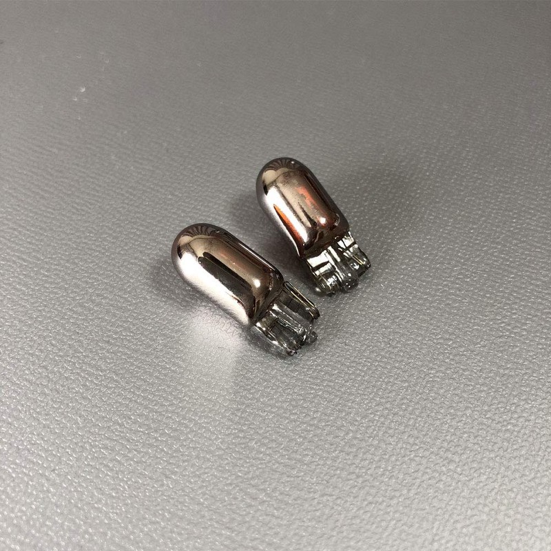 Discover winds Stealth Halogen Valves T10 Wedge Chrome Plated Amber