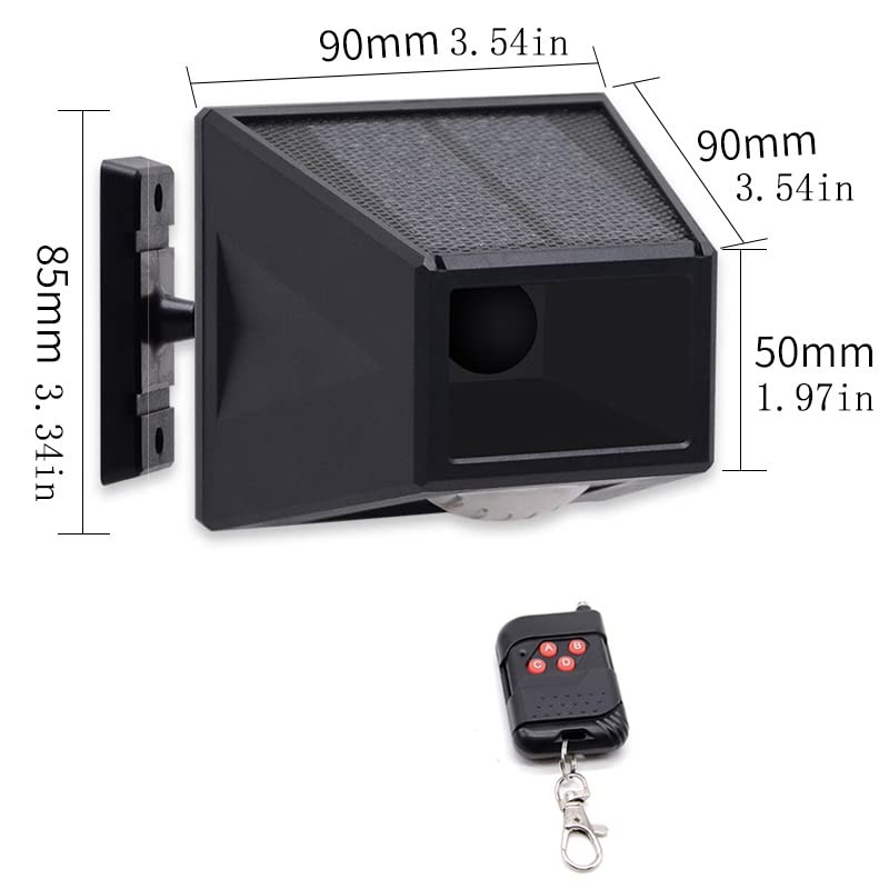 ThreeH Solar Outdoor Motion Sensor Alarm Freely Rotating IP65 Waterproof