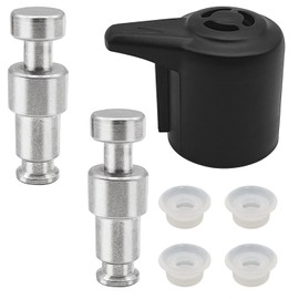 Steam Release Valve, with 2 Pcs Float Valve Seal + 4 Sealer Gasket Universal Pressure Valve Replacement Parts for Instapot 3, 5, 6, 8 Qt, Vent Knob Lid Release Accessory for Electric Pressure Cooker