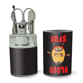 Blood Spud Vampire Potato Funny Humor Stainless Steel Manicure Pedicure Grooming Beauty Care Travel Kit