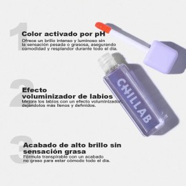 Chillab Aceite Labial Lila Mágico Voluminizador Hidratante