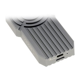 KALEA-INFORMATIQUE USB 4.0 Thunderbolt 4 40G Case for M2 NVMe SSDs. Heavy Duty Shockproof Aluminum Structure with Detachable Fan
