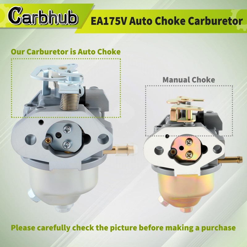 Carbhub EA175V Auto Carburetor for Subaru Robin EA175V EA175V50040 EA175VS7500