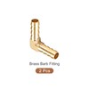 METALLIXITY 2pcs Right Angle Brass Barb Fitting (10mm) Barb Connector