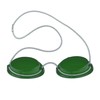Art of Sun Solarium Schutzbrille grün UV Brille Solariumbrille mit