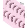Onlyall Clear Band Lashes Natural False Eyelashes C Curl Lashes