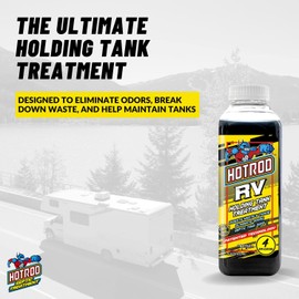 Hotrod RV Holding Tank Treatment - Septic Tank Safe Solution Designed to Eliminates Odors, Break Down Waste, and Help Maintain Tanks - Long-Lasting Formula is Perfect for Recreational Vehicles.