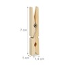 Relaxdays Wooden Clothes Pegs, Set of 100, Large Wooden Clothes
