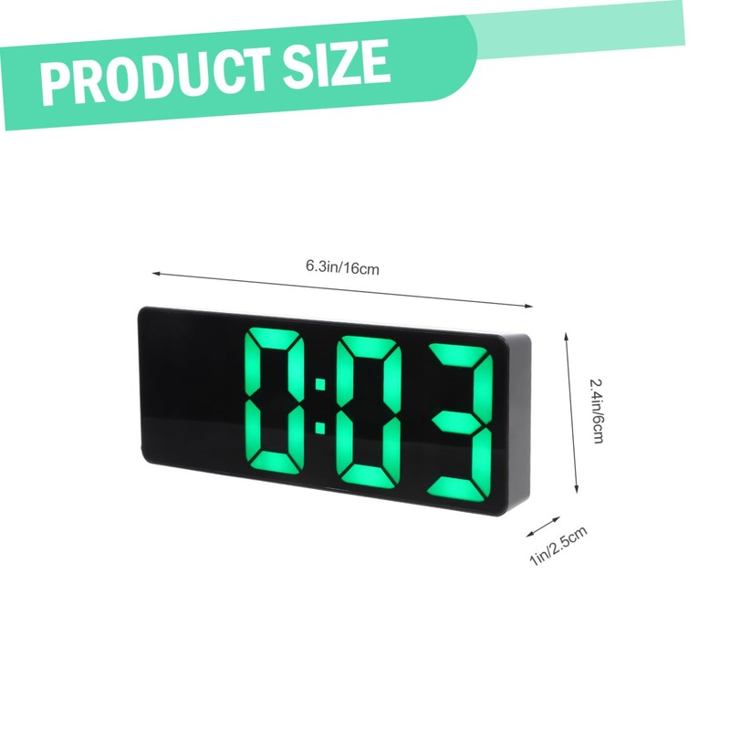 CORHAD 1 Set Digital LED Alarm Clock Simple Design with