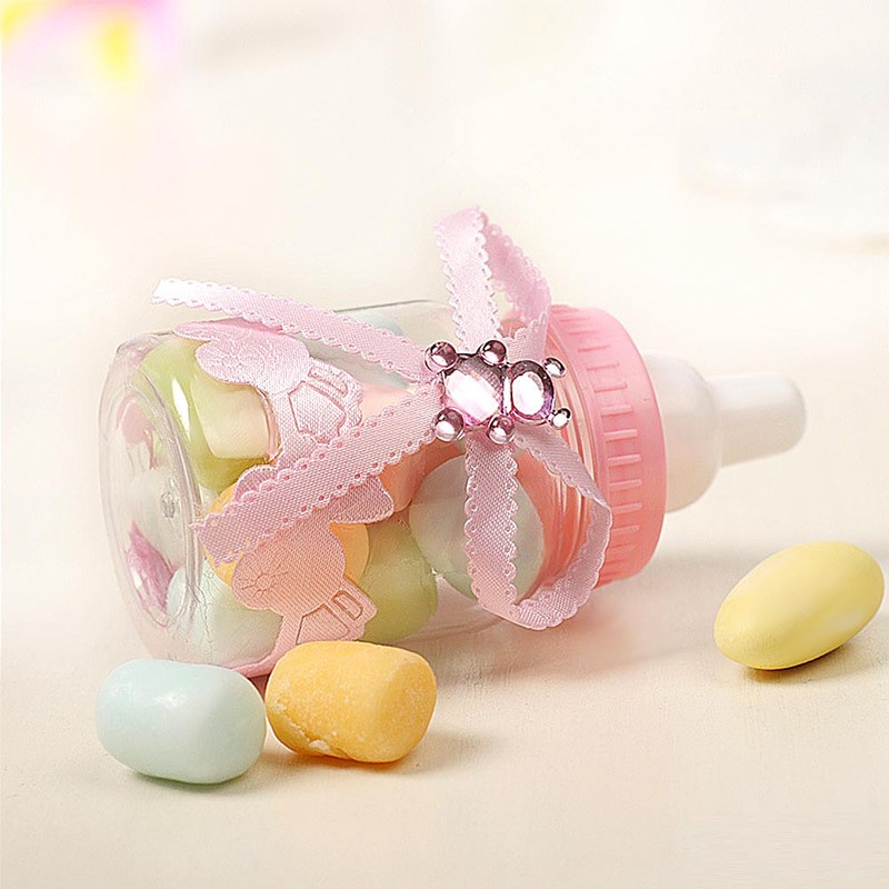 50Pcs Candy Chocolate Bottles Box For Baby Shower Party Favors
