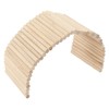 Pet Hideout Bridge Wooden Safe Bendable Small Pet Climbing Tunnel