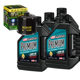 RAD Powersports Oil Change Kit For Arctic Cat 2004 400 4X4 Automatic ACT Premium 4 10W-40