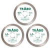 Trabo 4.5 Inch 3 Pack Tile Continuous Rim Diamond Metal