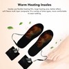 Heated Insoles Soft Warm Breathable Cuttable Electric Heating Insoles with