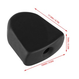 Glomora 6PCS Black Guitar Tuning Pegs - Metal, Small Square Design - Replacement Tuners for Folk, Electric & Acoustic Guitars