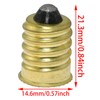 SQXBK Adaptador E14 a E12, 8 unidades, dorado, cobre, eficiente