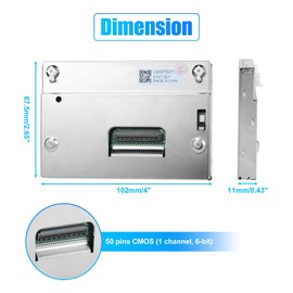 LCD Display Color Screen Compatible with Ford Focus Escape Speedometer Cluster 2013-2016 4.2" Speedometer Instrument 150 MPH LQ042T5DZ11