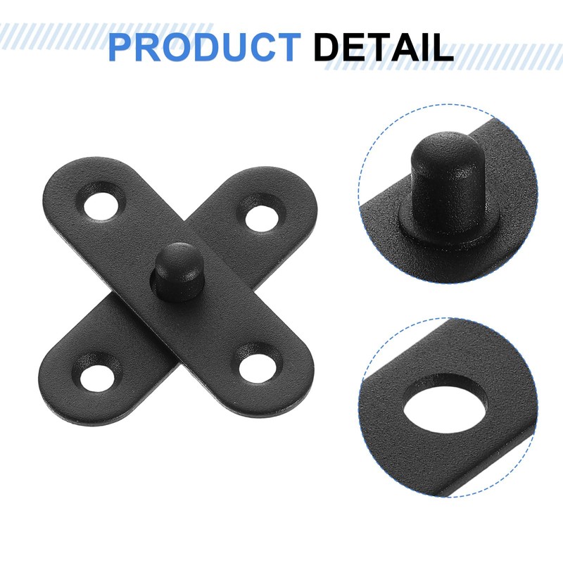sourcing map 4Pcs 360 Degree Rotating Pivot Hinges, 57 x