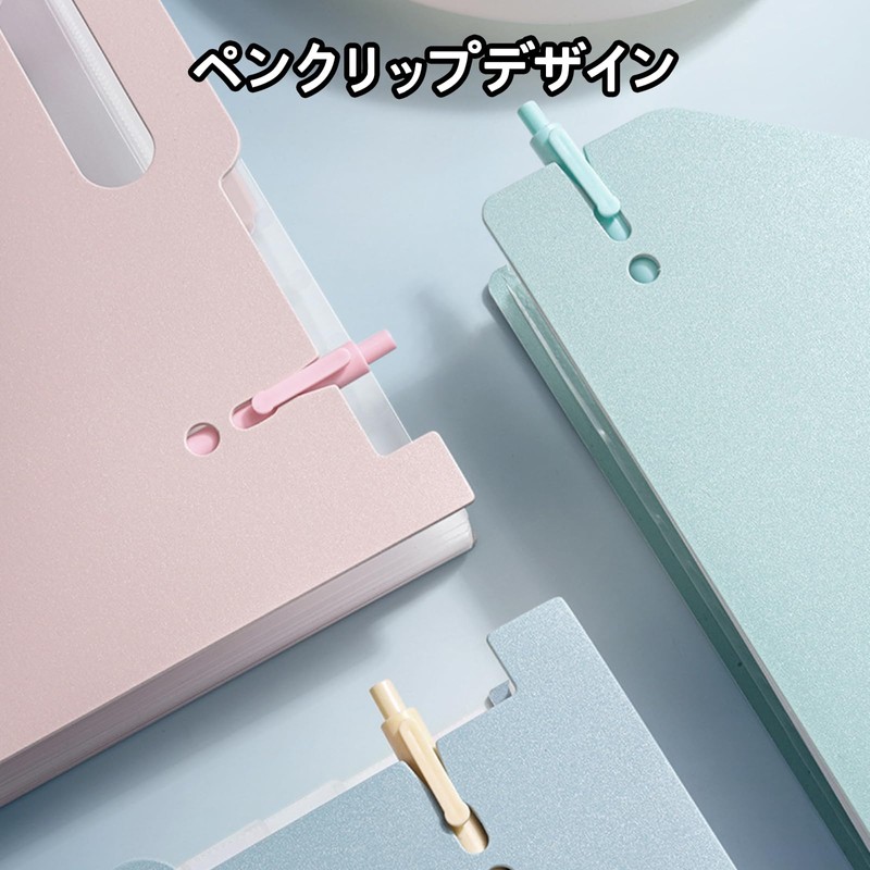 Document File, A4, 13 Pockets, Large Capacity, Thick Foam PP,