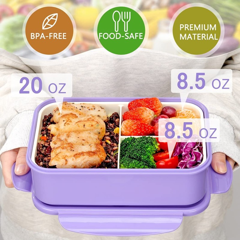 LOVINA Bento Boxes for Adults - 1100 ML Bento Lunch