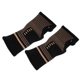 Healeved High Elasticity Hand Wrist Brace for Exercise Protection Copper Fiber Anti- Support Compression Sleeve for Men Women for Sports and Recovery Black s