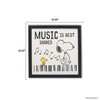 Peanuts Snoopy Music is Best Shared Framed Wood Wall Decor