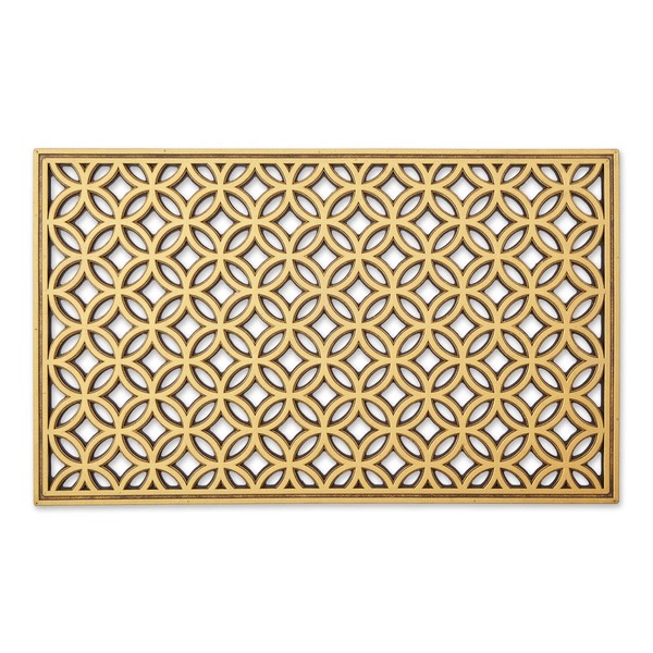 DII DII Rubber Doormats Collection All Weather, 18x30, Gold Double