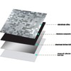 XUANINY Self-Adhesive Metal Backsplash, Peel and Stick Tile for Kitchen