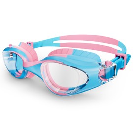 HIGAHY Kids Swimming Goggles - Adjustable Anti Fog Swimming Goggles Kids 6-14 years, UV Resist Junior Swim Goggles, Wide Clear Vision and Anti-Leak for Boys Girls