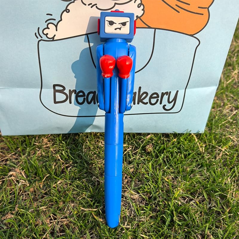 TVIAOH (12 PCS) Ballpoint Pens, Boxing Pen Robot with Punching