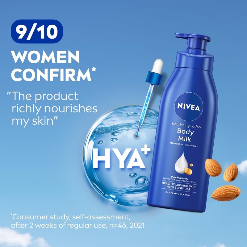 Nivea Nourishing Lotion Body Milk Richly Caring For Very Dry
