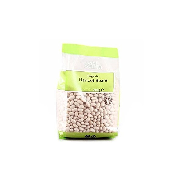 Haricot Beans Organic 500g Dried Pulse Suma