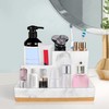 Bathroom Countertop Organizer with Tray, Large Size Toothbrush Holder Organizer,