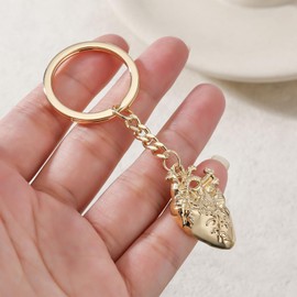 MEDFOLY Medical Heart Keychain Anatomy Cardiology Enamel Pendant Nurse Key Chain for Doctor Nursing Student Backpack Bag Keyring