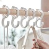 ZAAWUUT 8 Pieces Adjustable S Shaped Clip Hooks, Crossbar Hooks,