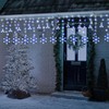 Toodour Christmas Snowflake Lights Outdoor, 17.22ft 264 LED Snowflake Icicle
