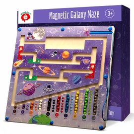 Brainologics Magnet Color and Number Maze, Montessori Magnetic Maze Board, Magnetic Maze for Kids Ages 3-5, Montessori Toys, Toddler Toys Ages 3-7