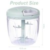 Taoluwin Manual Chopper, Garlic Chopper with Stainless Steel Blades, Garlic