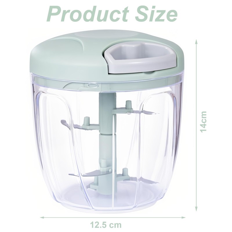 Taoluwin Manual Chopper, Garlic Chopper with Stainless Steel Blades, Garlic