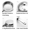 6 Cups Egg Poacher, Stainless Steel Stovetop Poached Egg Cooker,